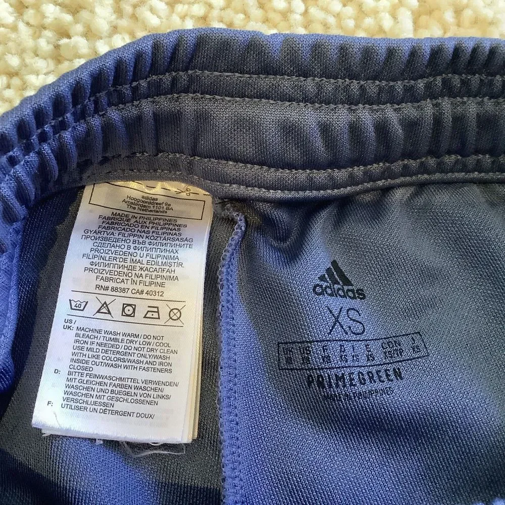Adidas Prime Blue Stripped Sweat Pants Size XS - Picture 5 of 5